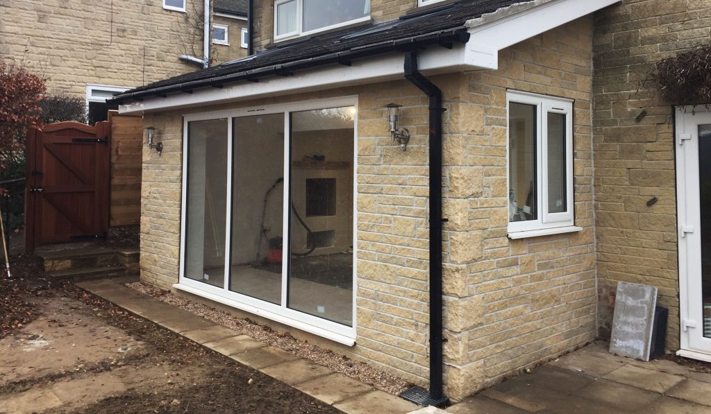 Sheffield small lean to extension